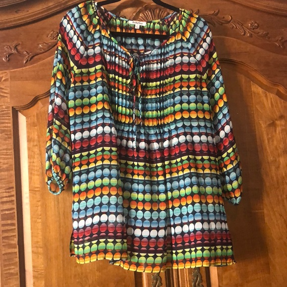 Nordstrom brand multi color new blouse - Picture 1 of 3